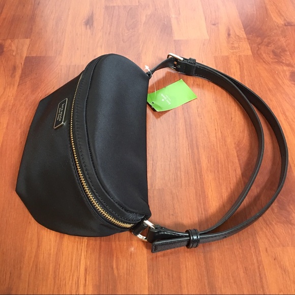 🎁 NWT Kate Spade Black Dawn Belt Bag Fanny Pack - Picture 5 of 8
